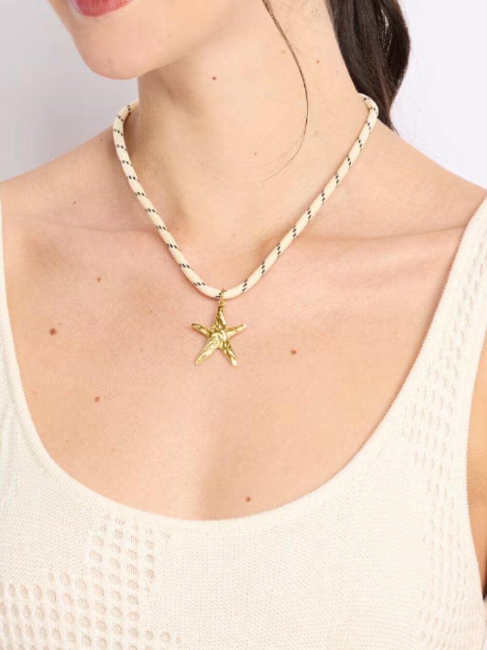 Starfish Charm Paracord Necklace